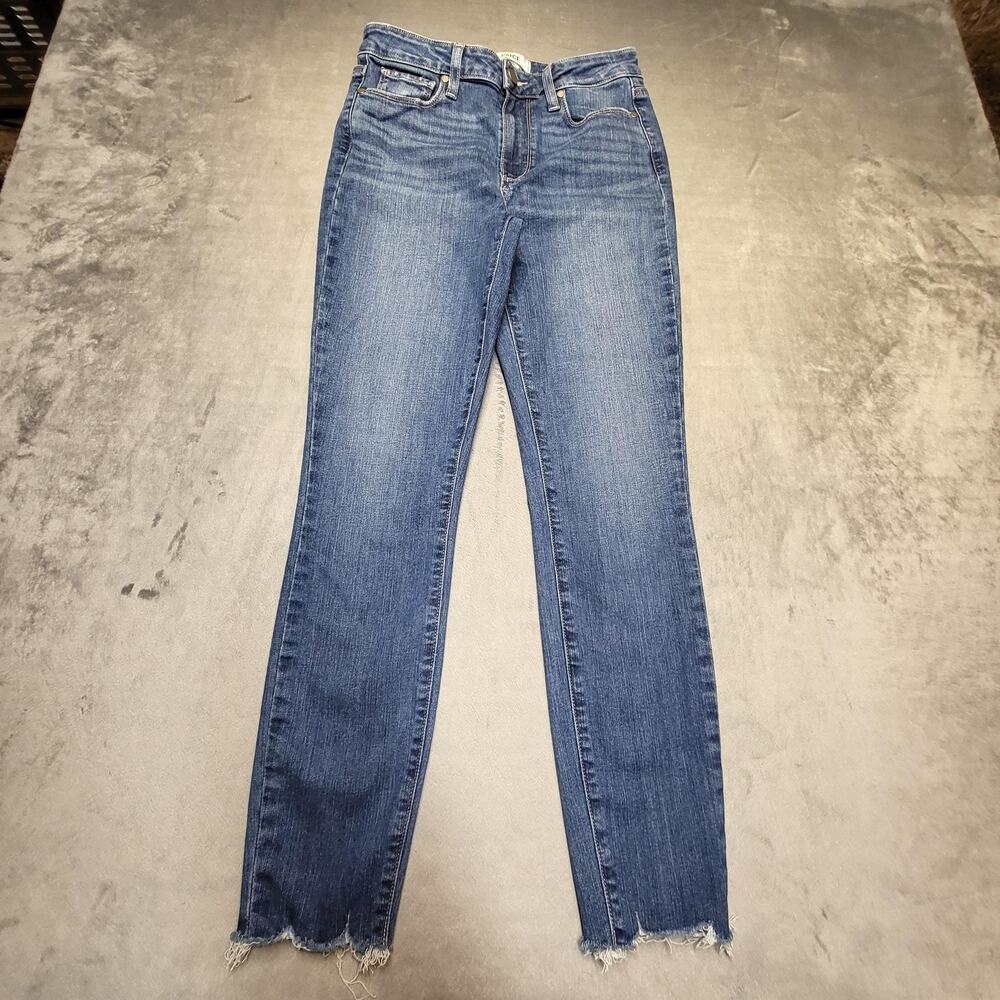 Paige Hoxton Ankle‎ Jeans Womens 28 Blue Medium Wash Slim Stretch Denim